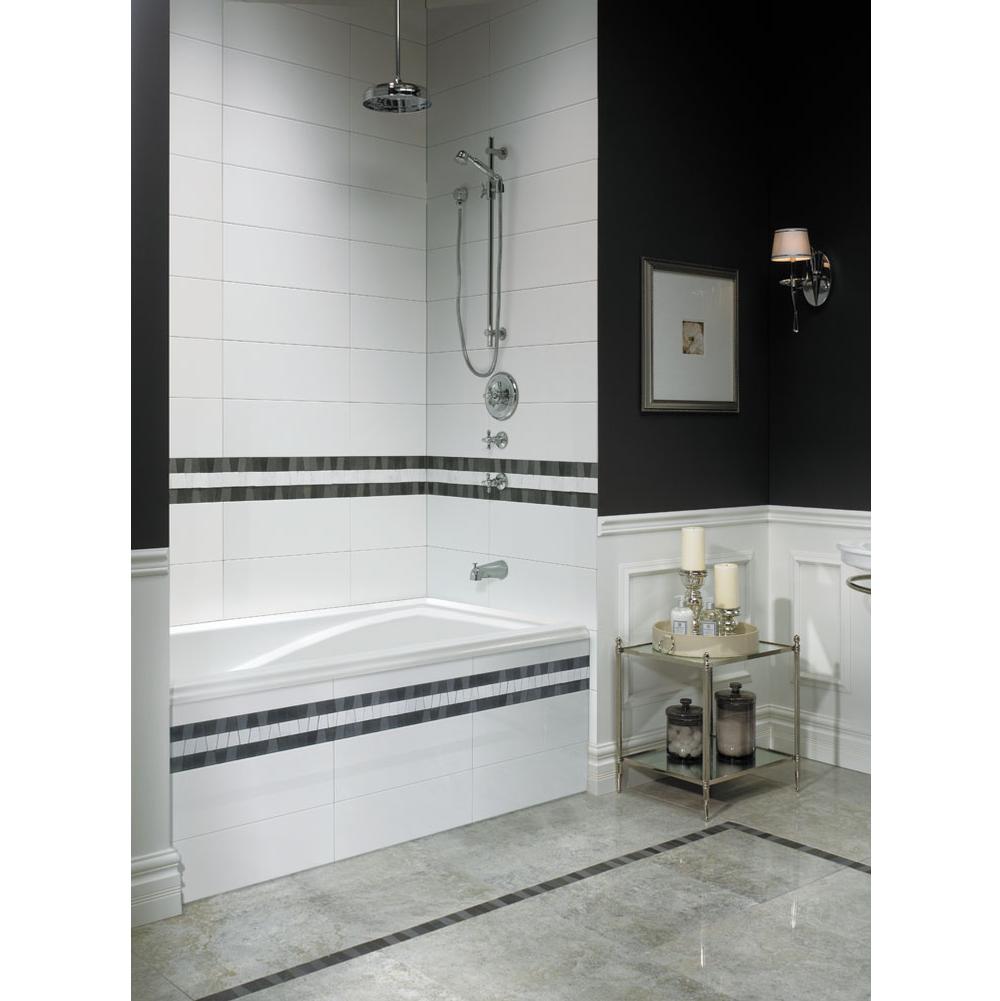 Neptune DELIGHT bathtub 36x60 with Tiling Flange, Left drain, Whirlpool/Activ-Air, Biscuit
