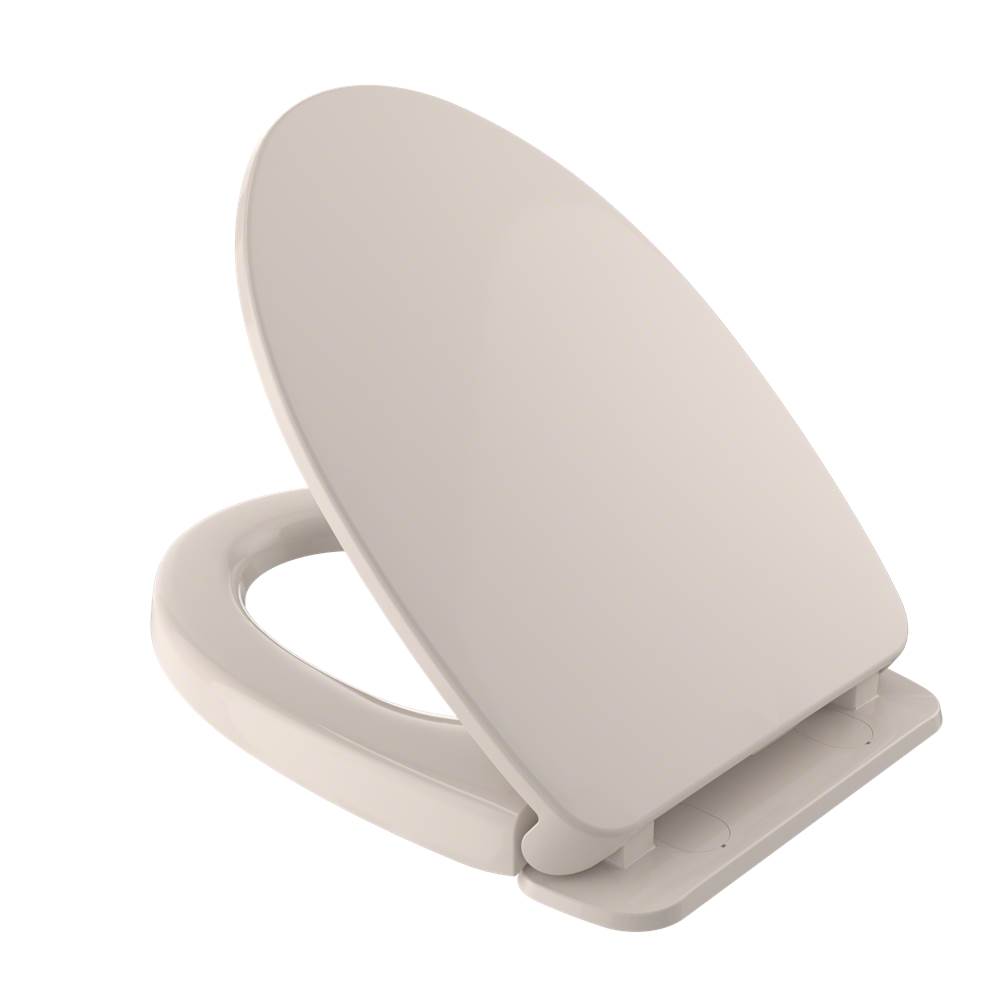 TOTO Toto Softclose Non Slamming, Slow Close Elongated Toilet Seat And Lid, Sedona Beige